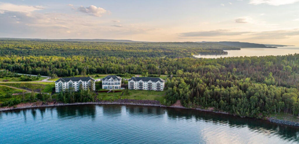 Aerial View of Superior Shores Resort