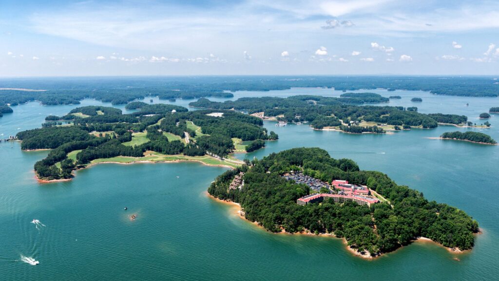 Lanier Island Aerial View