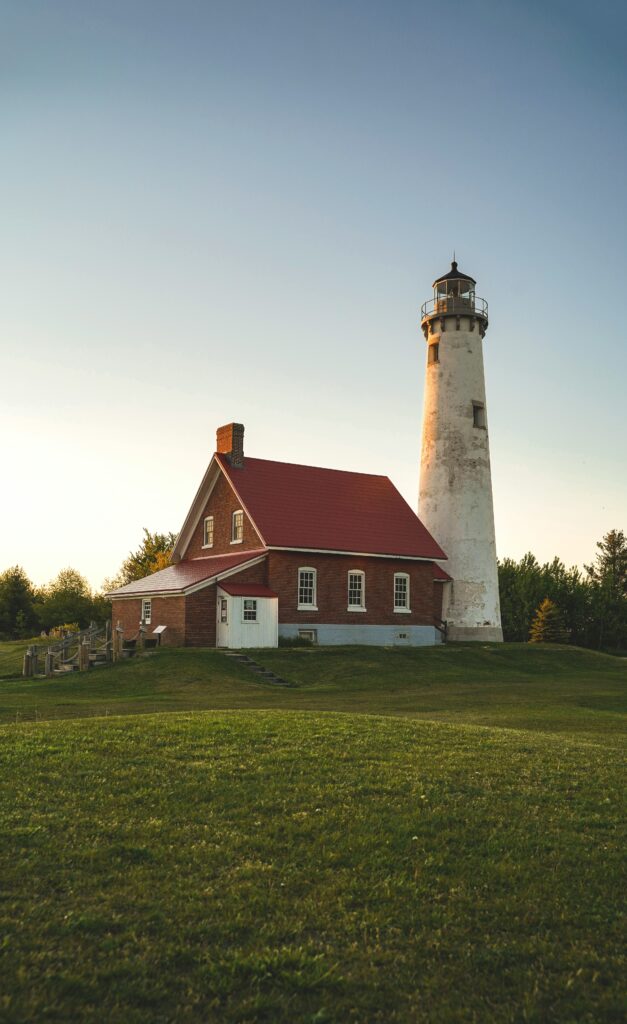 Tawas Point Lighthouse at Lake Huron