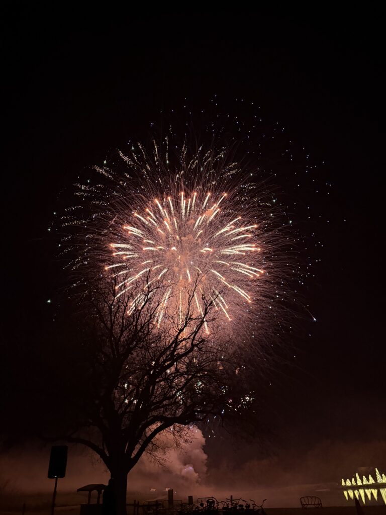 Fireworks for New Years at Lost Pines Resort