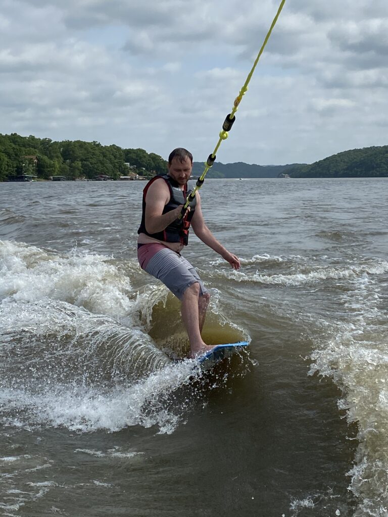 Wake Surfing at the Lake