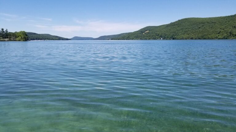 Lake Otsego in New York with views of the shoreline