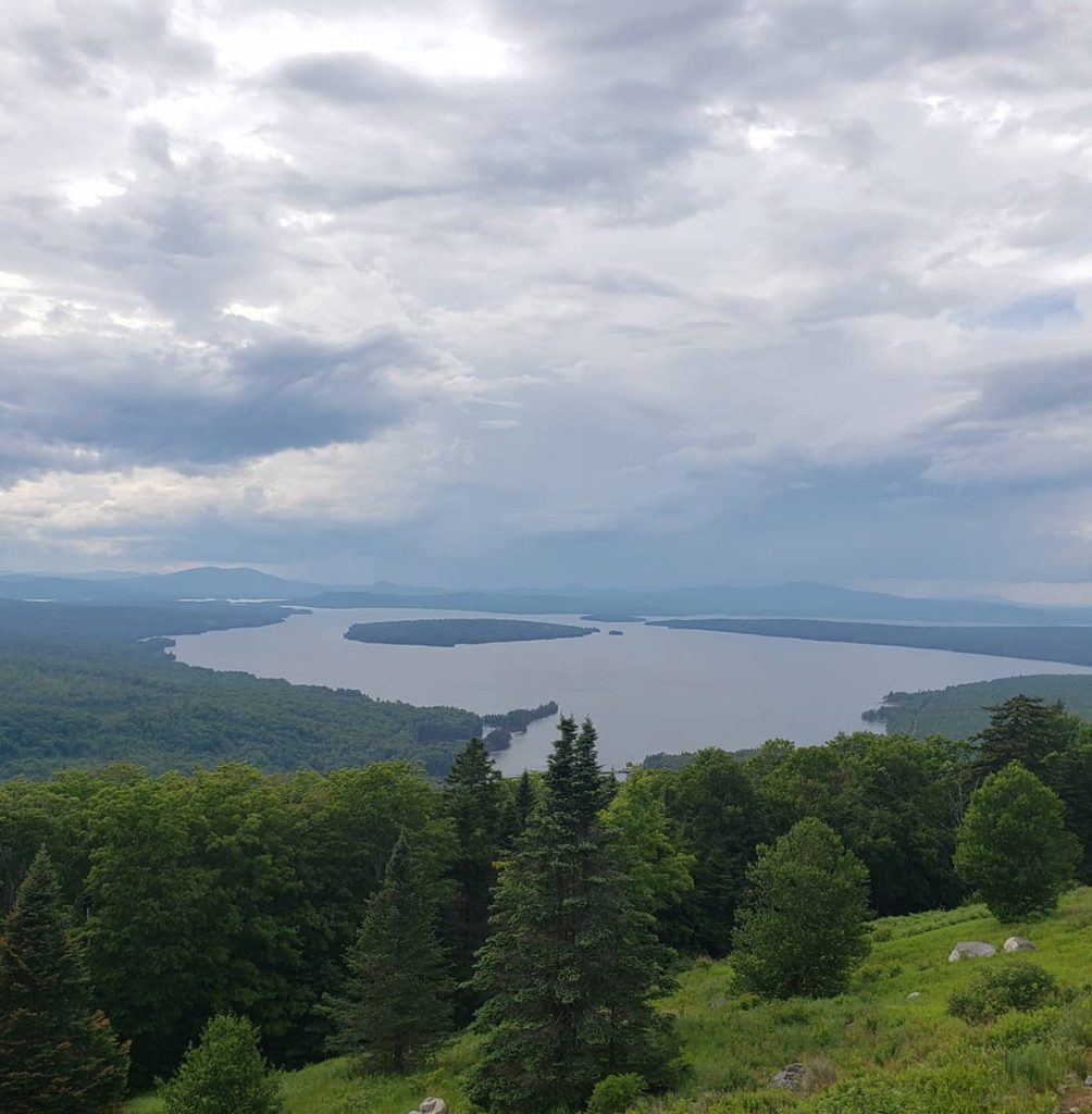 Aerial View of Rangeley Lake, ME from Rangeley State Park