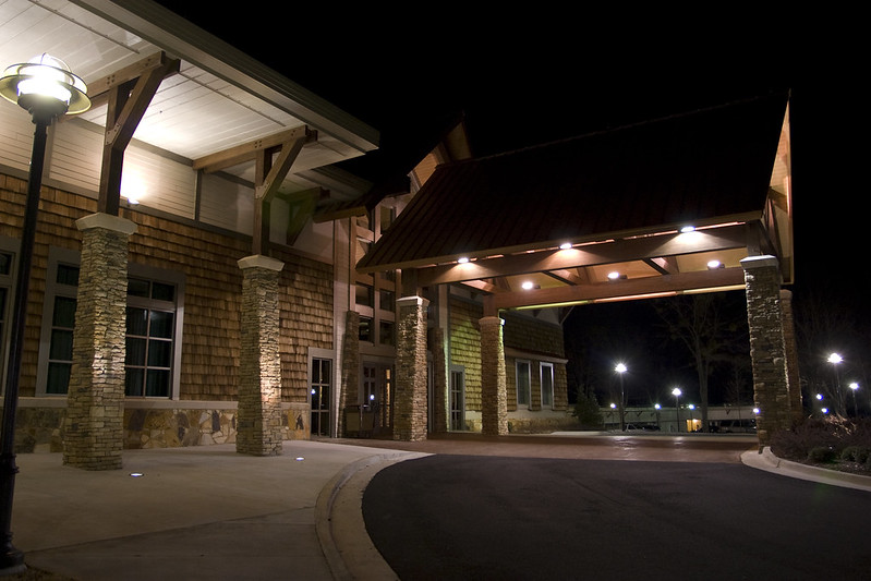 Guntersville State Park Lodge at Night