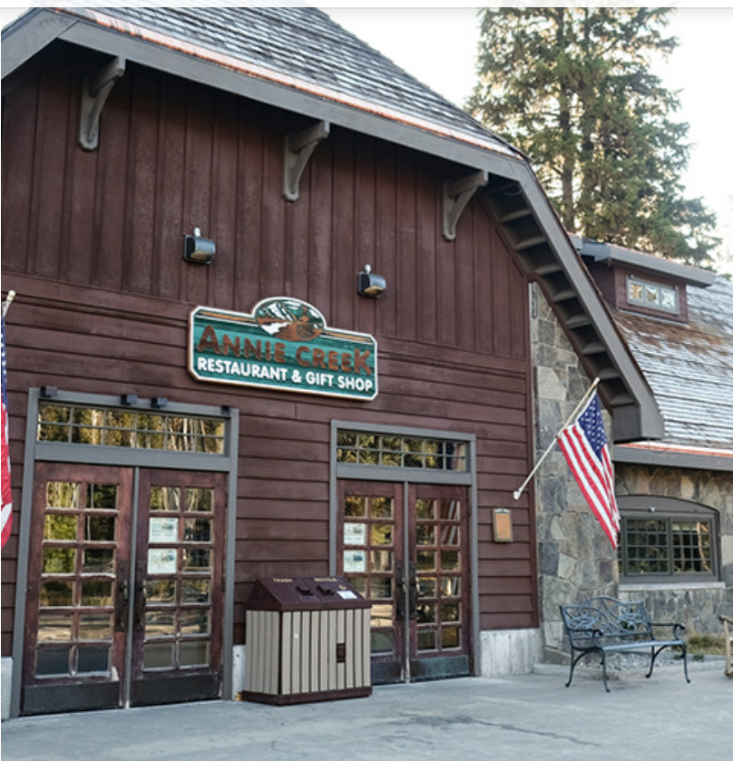 Outside of Annie Creek Restaurant and Gift Shop