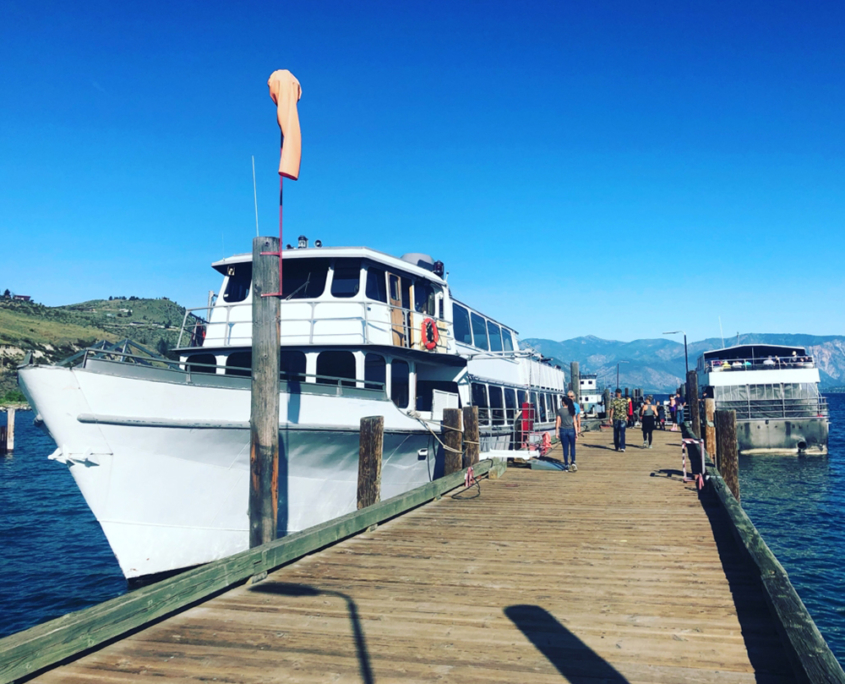 Stehekin Ferry Boat docked on Lake Chelan